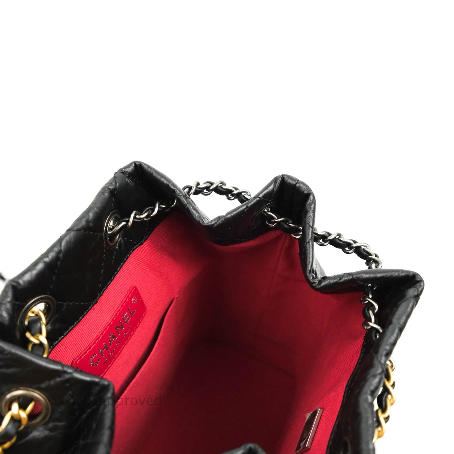 Chanel Small Gabrielle Backpack Black Aged Calfskin