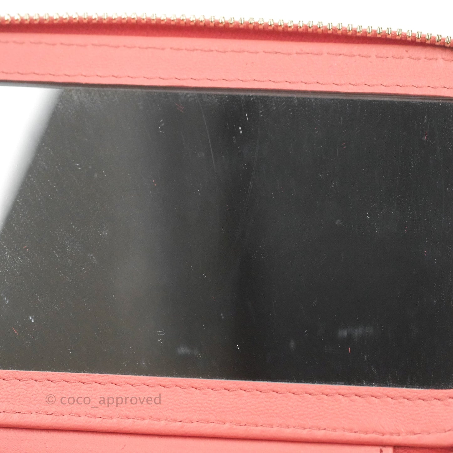 Chanel Vanity Rectangular Top Handle Pink Lambskin Gold Hardware