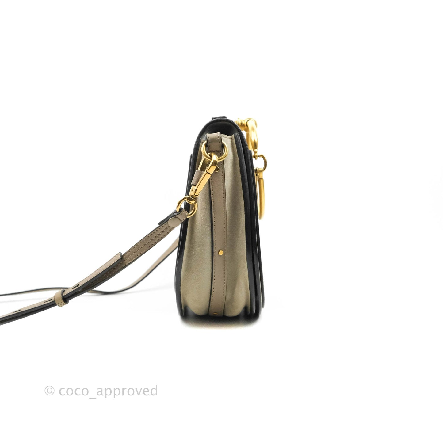 Chloé Medium Nile Crossbody Bag Motty Grey Calfskin