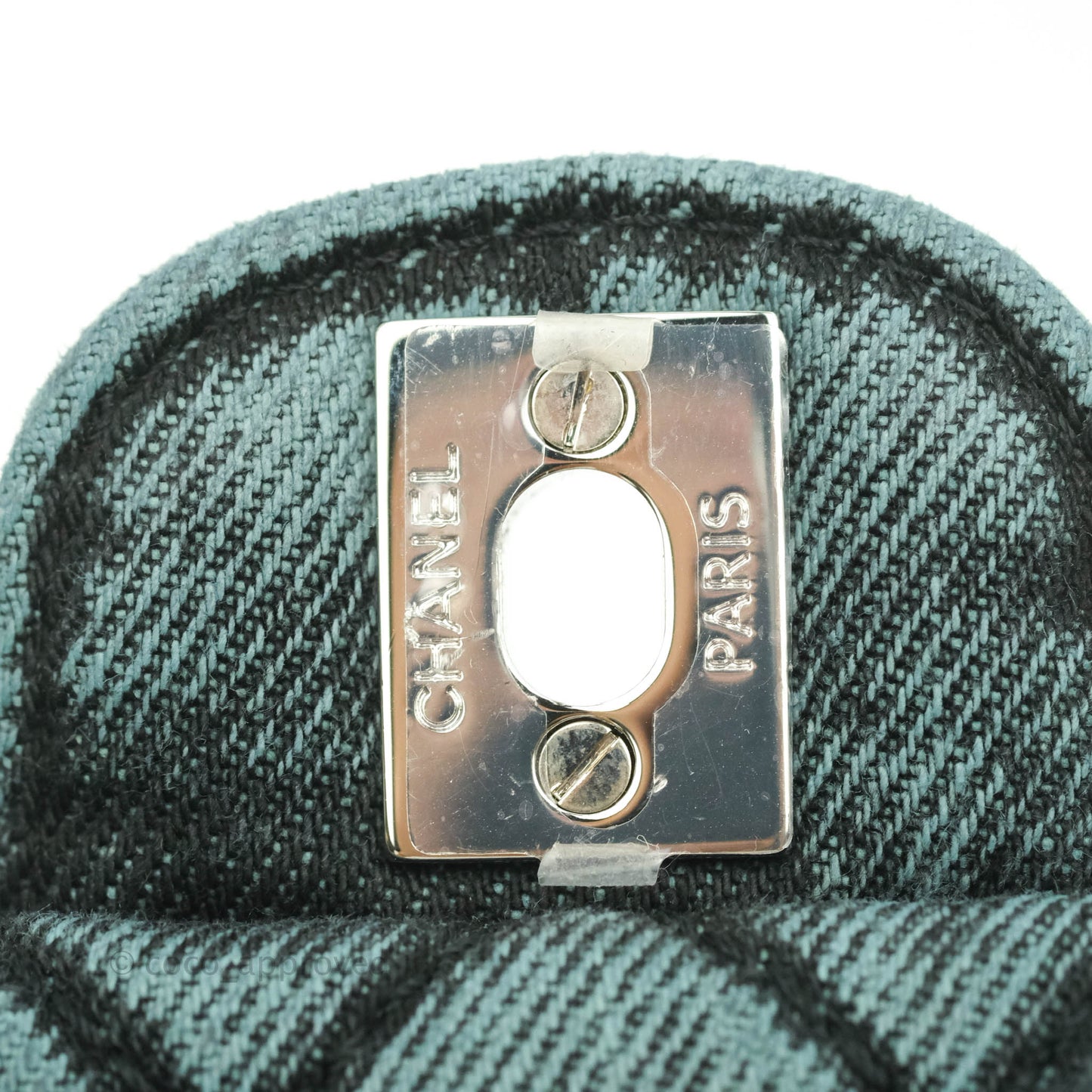 Chanel Denimpression Quilted Small Flap Green Black