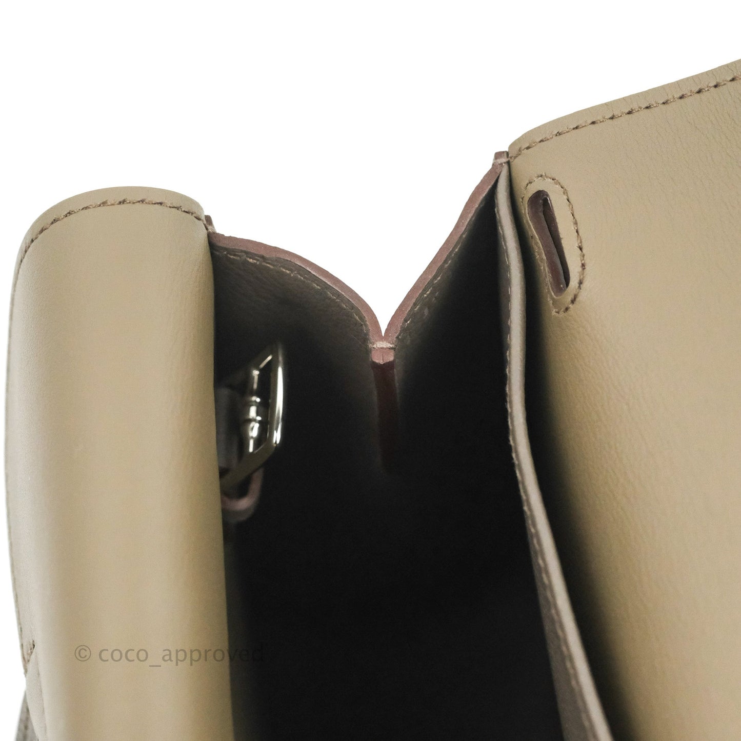 Hermès Halzan 25 Gris Etain Evercolor Palladium Hardware