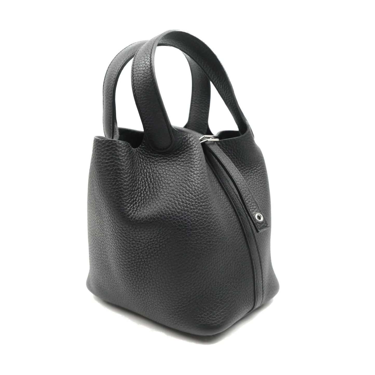 Hermès Taurillon Clemence Picotin Lock 18 PM Black Palladium Hardware