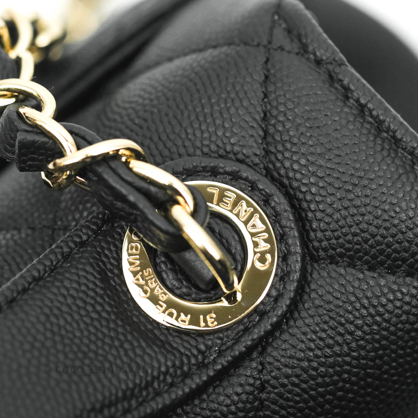 Chanel Quilted Medium Business Affinity Flap Black Caviar Gold Hardware