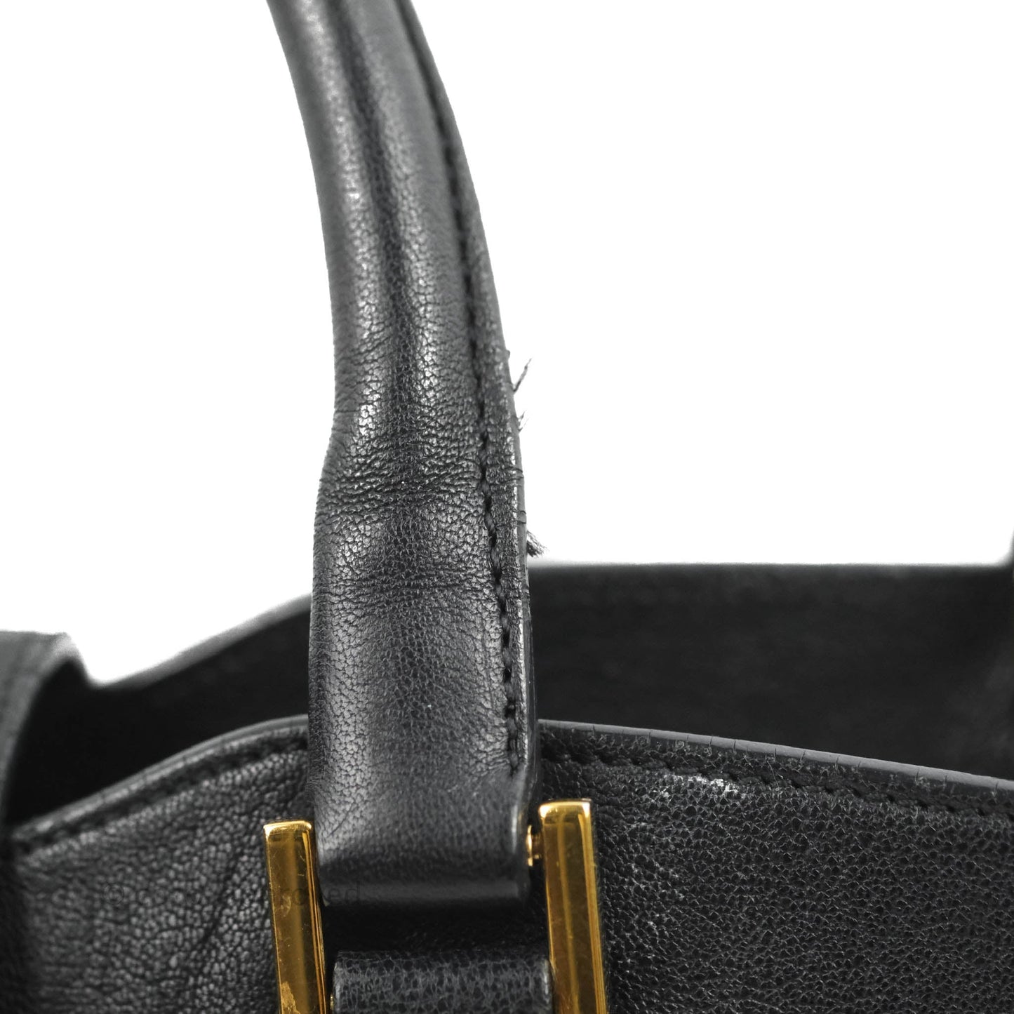 Saint Laurent Cabas Chyc Dark Navy Gold Hardware