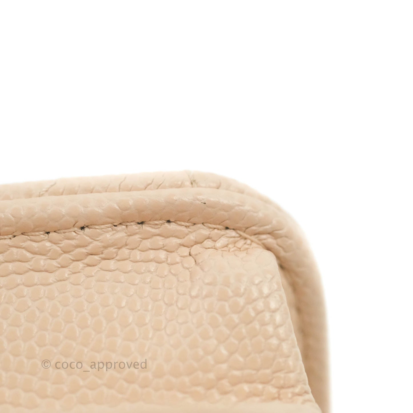 Chanel Quilted Golden Class Wallet on Chain WOC Light Beige Caviar Gold Hardware