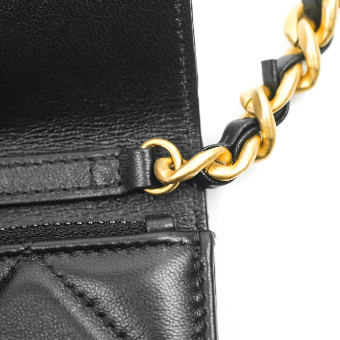 Chanel 19 Mini Clutch with Chain Black Lambskin Mixed Hardware
