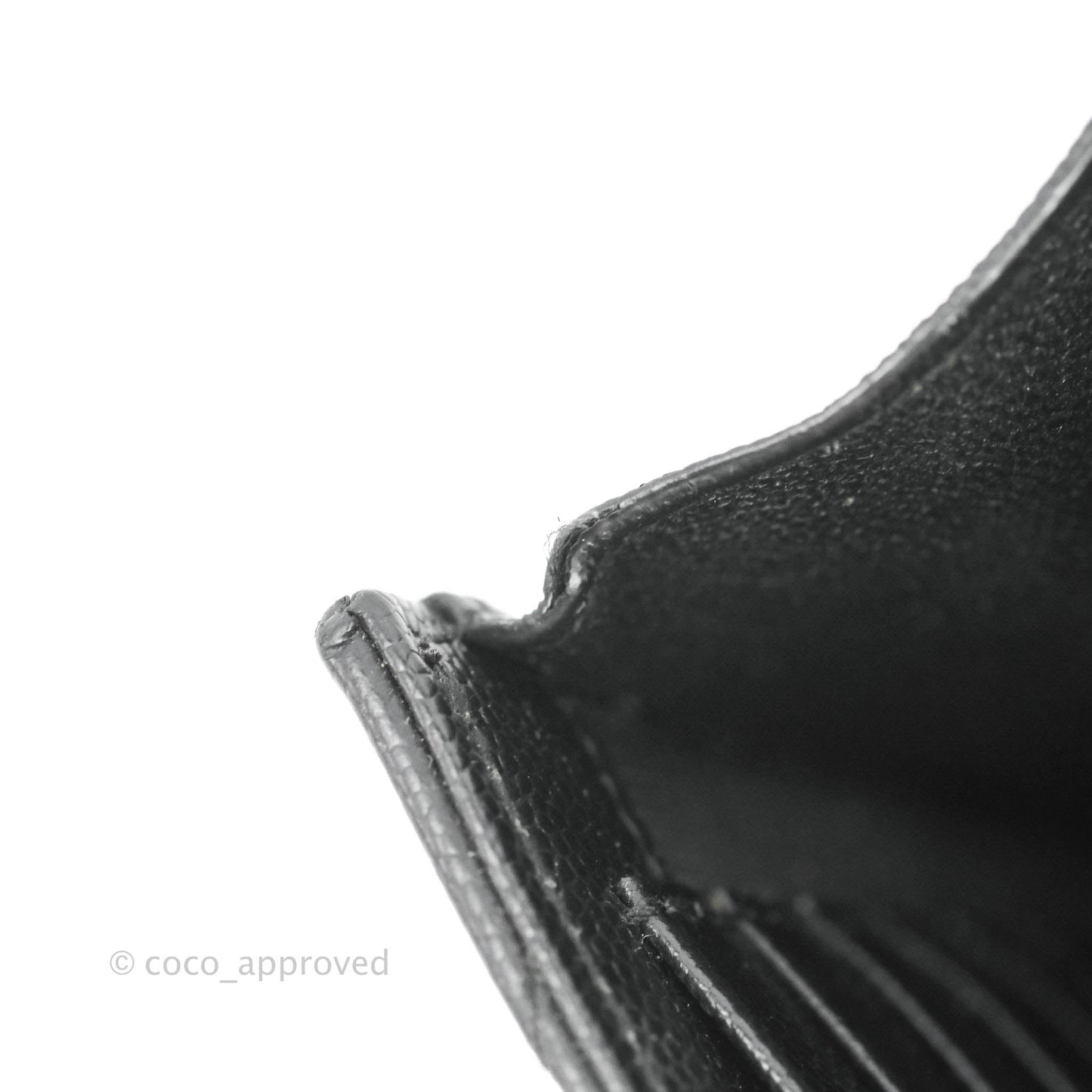 Saint Laurent Wallet on Chain Large Black Grained Leather So Black