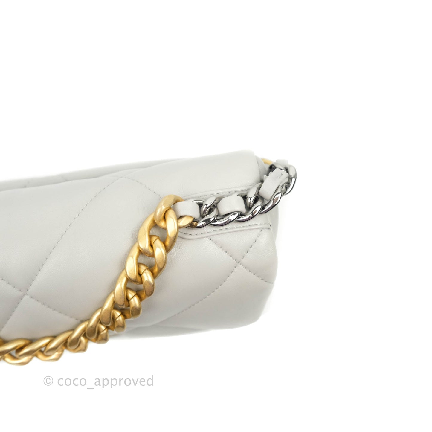 Chanel 19 Small Grey Mixed Hardware 21A
