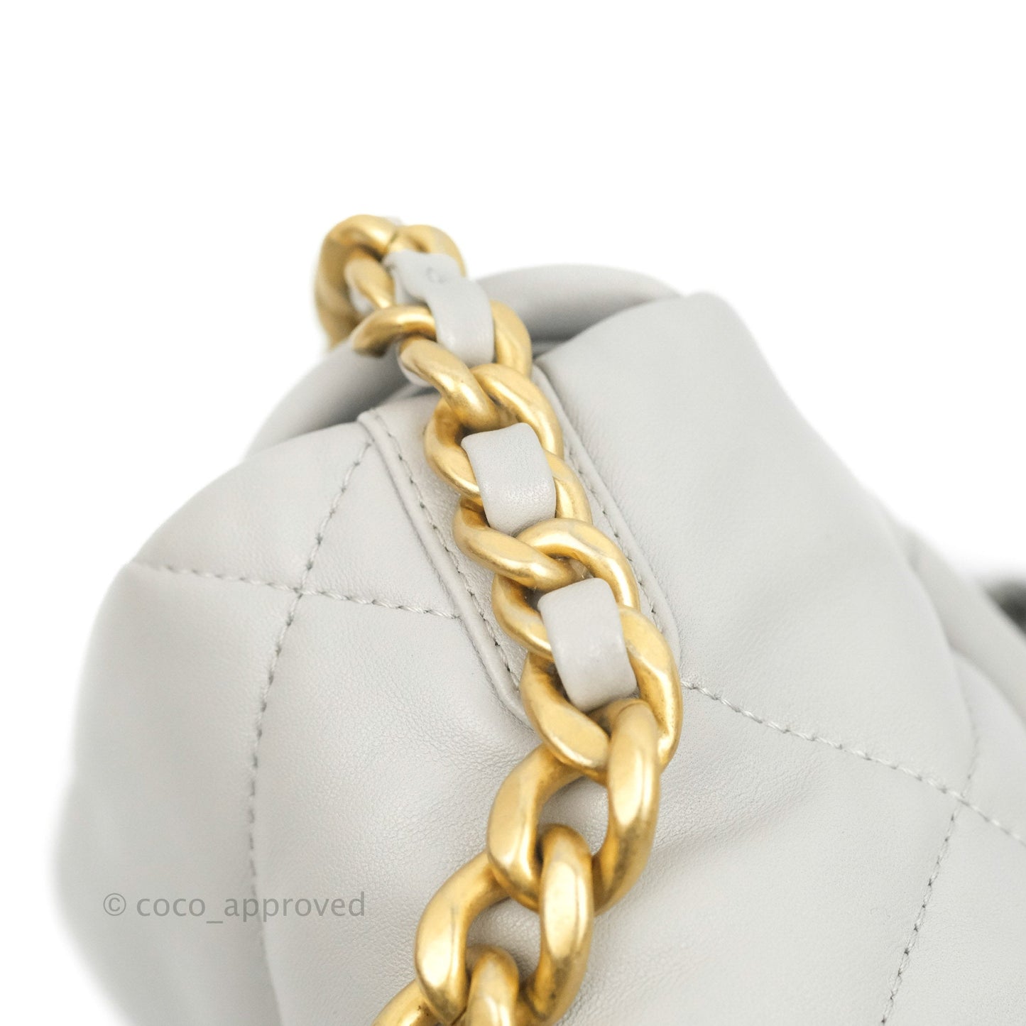 Chanel 19 Small Grey Mixed Hardware 21A