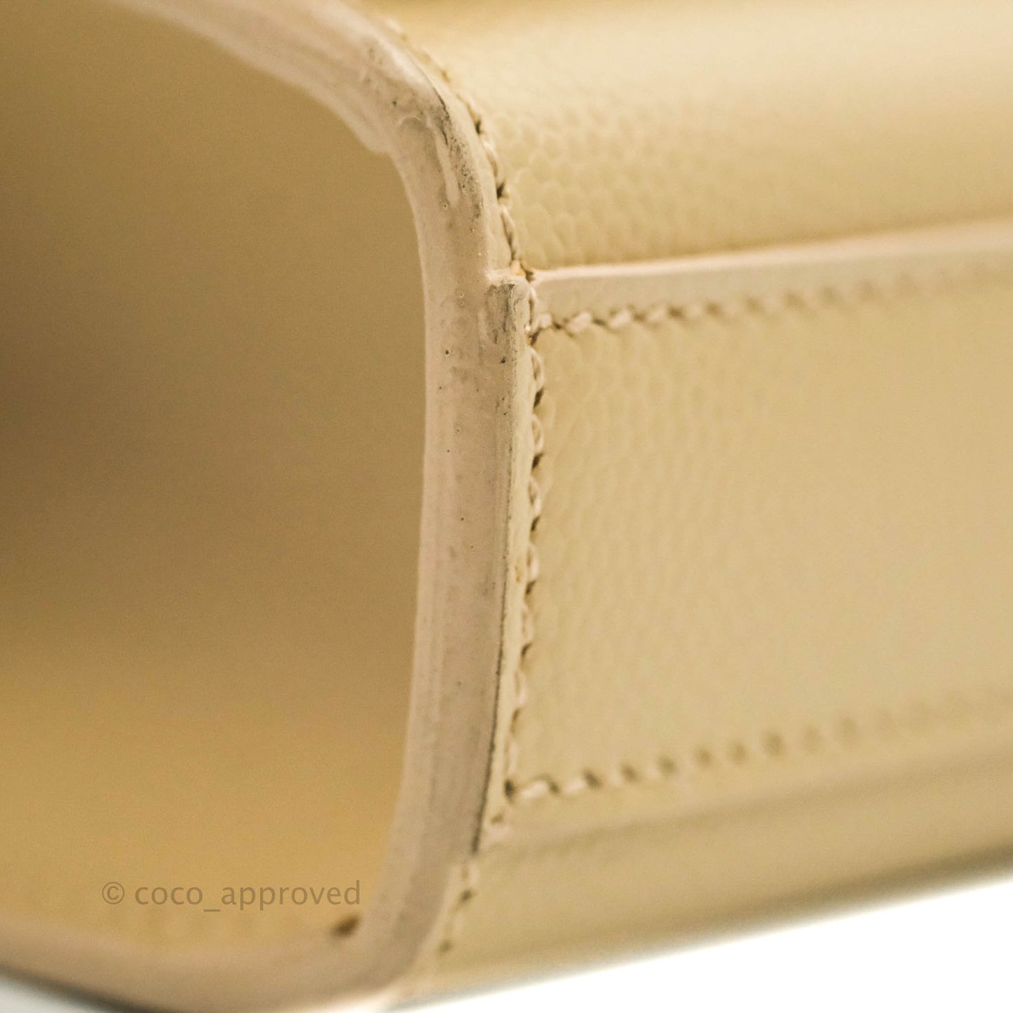 Saint Laurent Beige Kate Small Grained Leather Shoulder Bag Gold Hardware