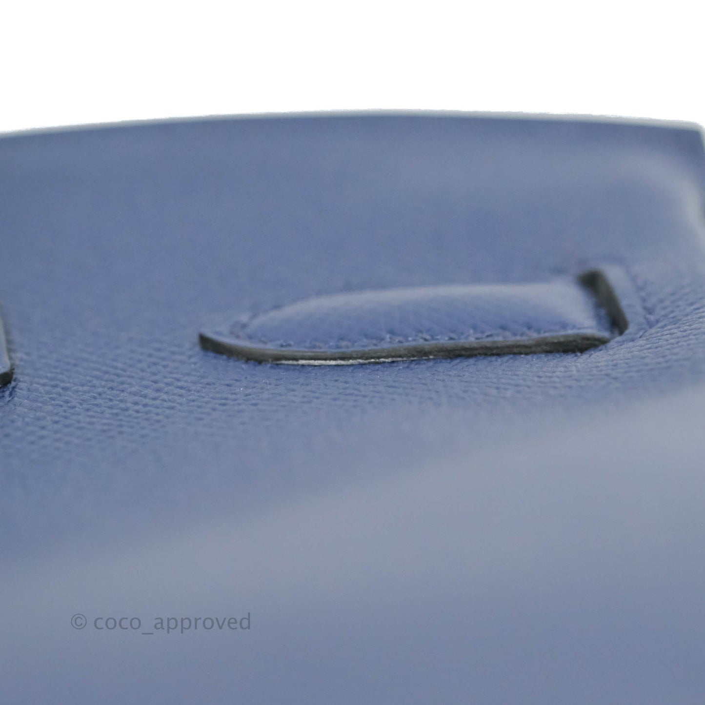 Hermès Birkin 30 Blue Sapphire Epsom Palladium Hardware