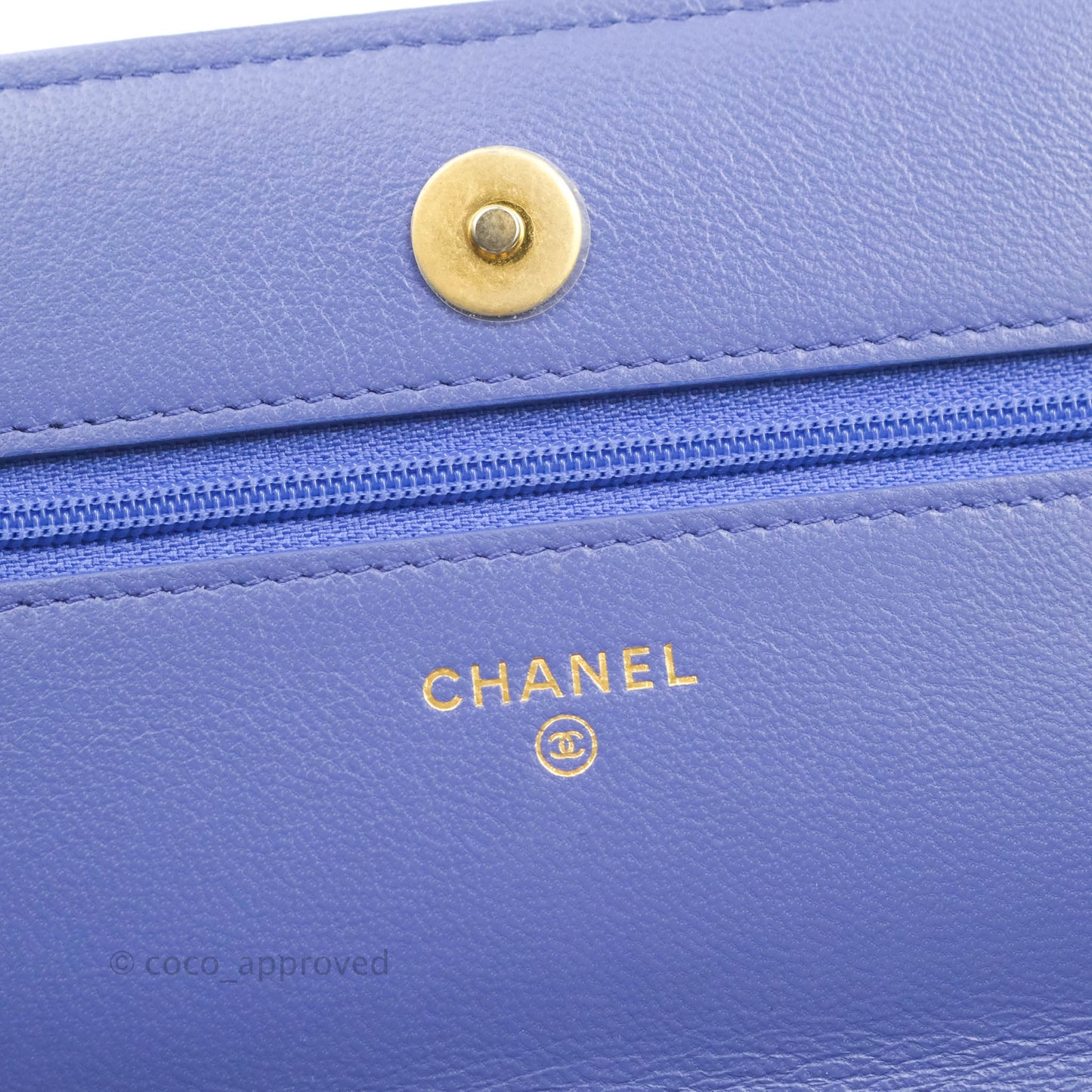 Chanel 19 Wallet on Chain WOC Very Peri Mixed Hardware