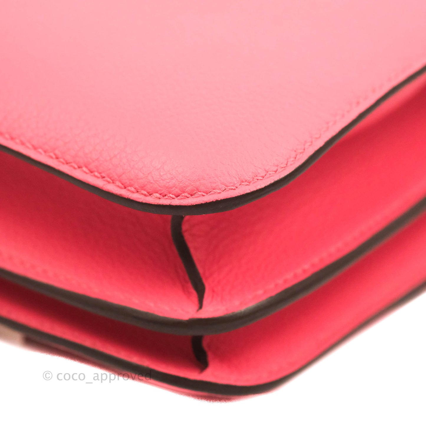 Hermès Constance Mini 18cm Rose Azalee Evercolor Palladium Hardware
