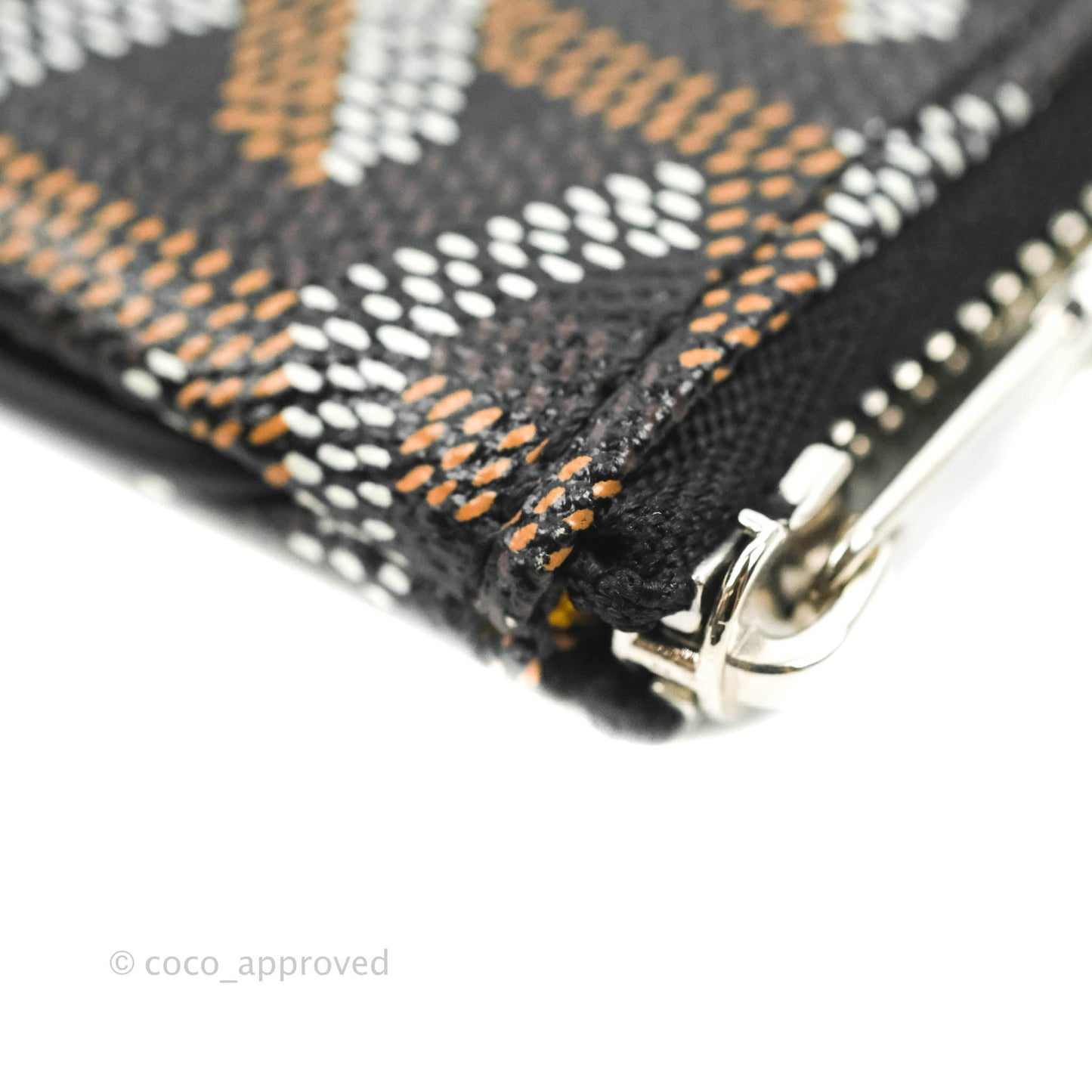 Goyard Senat Mgm Pocket Goyard Canvas & Chevroches Calfskin Silver Hardware