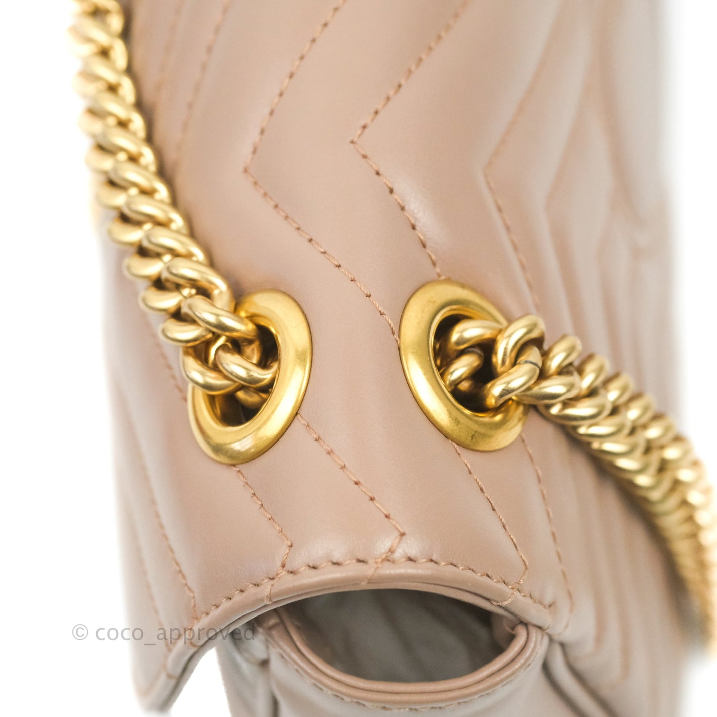 Gucci GG Marmont Matelassé Leather Small Bag Dusty Pink