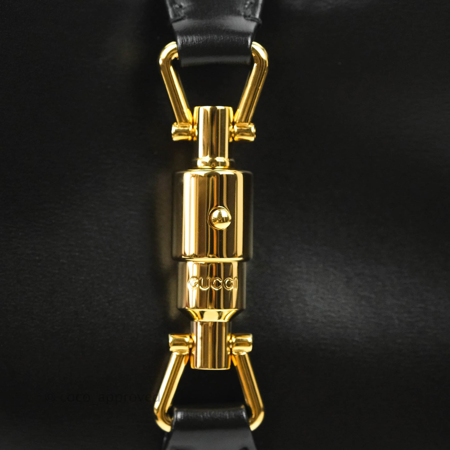 Gucci Jackie 1961 Black Small Shoulder Bag Gold Hardware