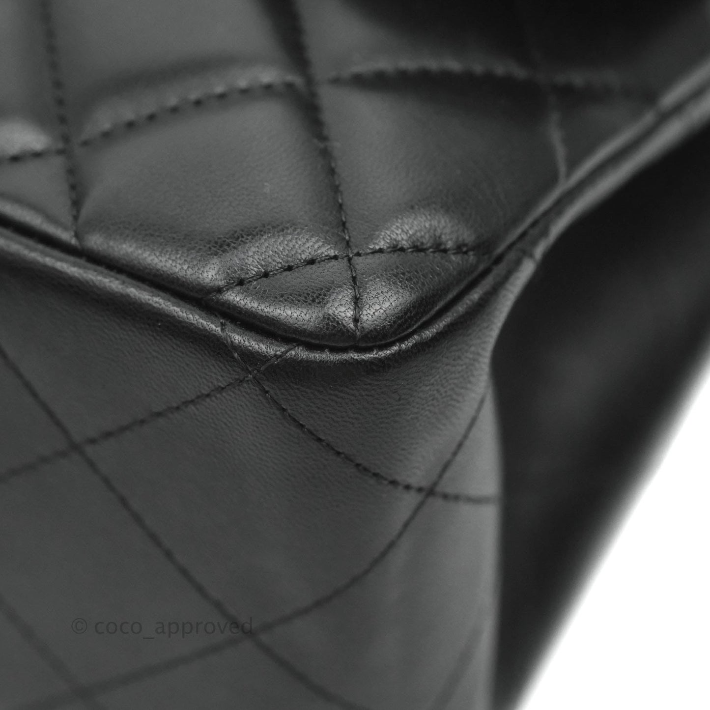 Chanel Jumbo Double Flap Black Lambskin Silver Hardware⁣⁣