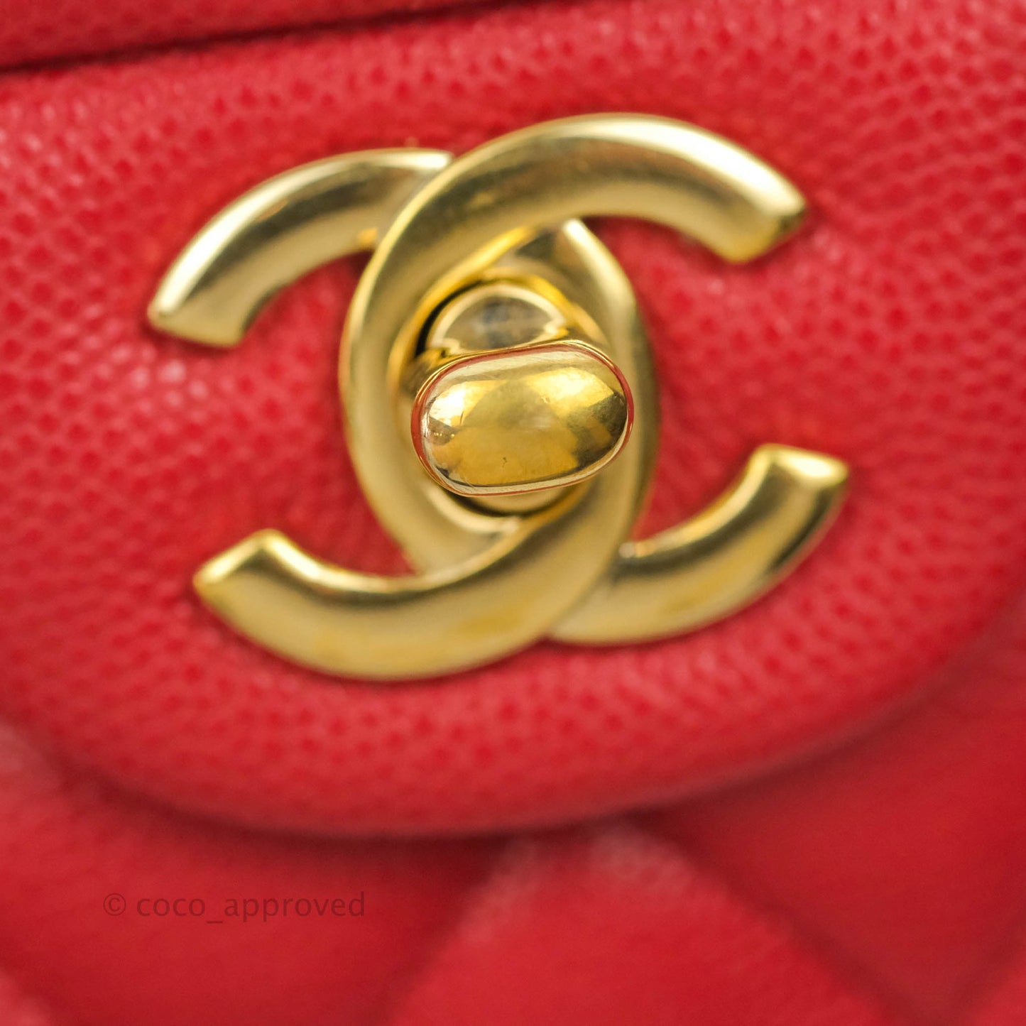 Chanel Classic Small S/M Flap Red Caviar Gold Hardware