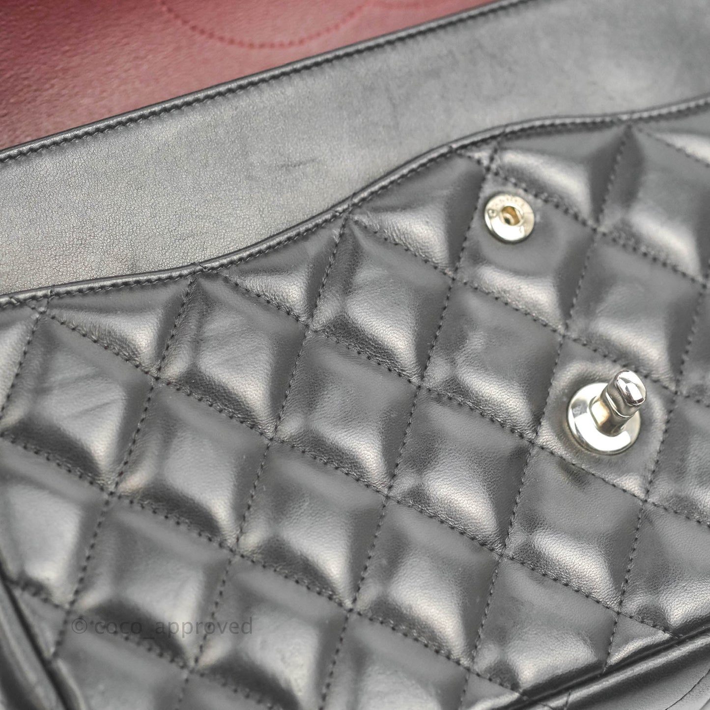 Chanel Jumbo Double Flap Black Lambskin Silver Hardware⁣⁣