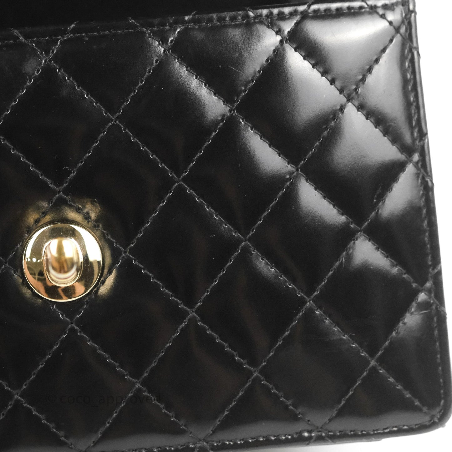 Chanel Mini Flap Clutch with Chain Black Gold Hardware
