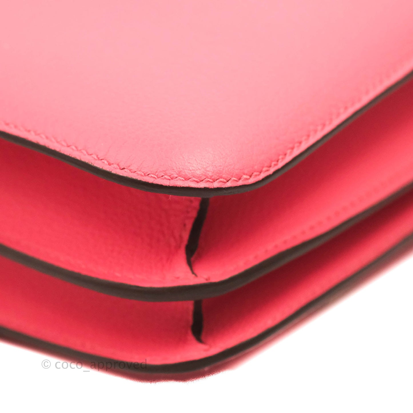 Hermès Constance Mini 18cm Rose Azalee Evercolor Palladium Hardware