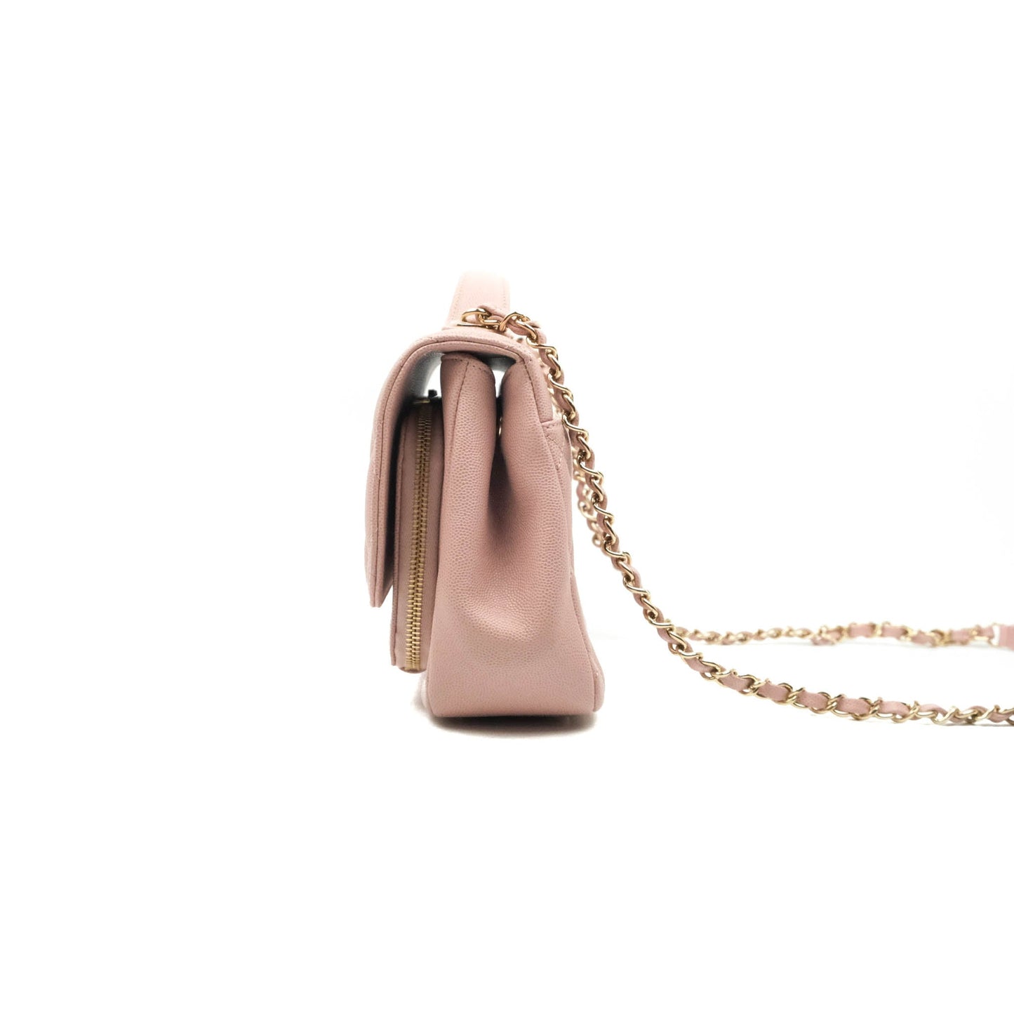 Chanel Quilted Medium Business Affinity Flap Pink Caviar Gold Hardware