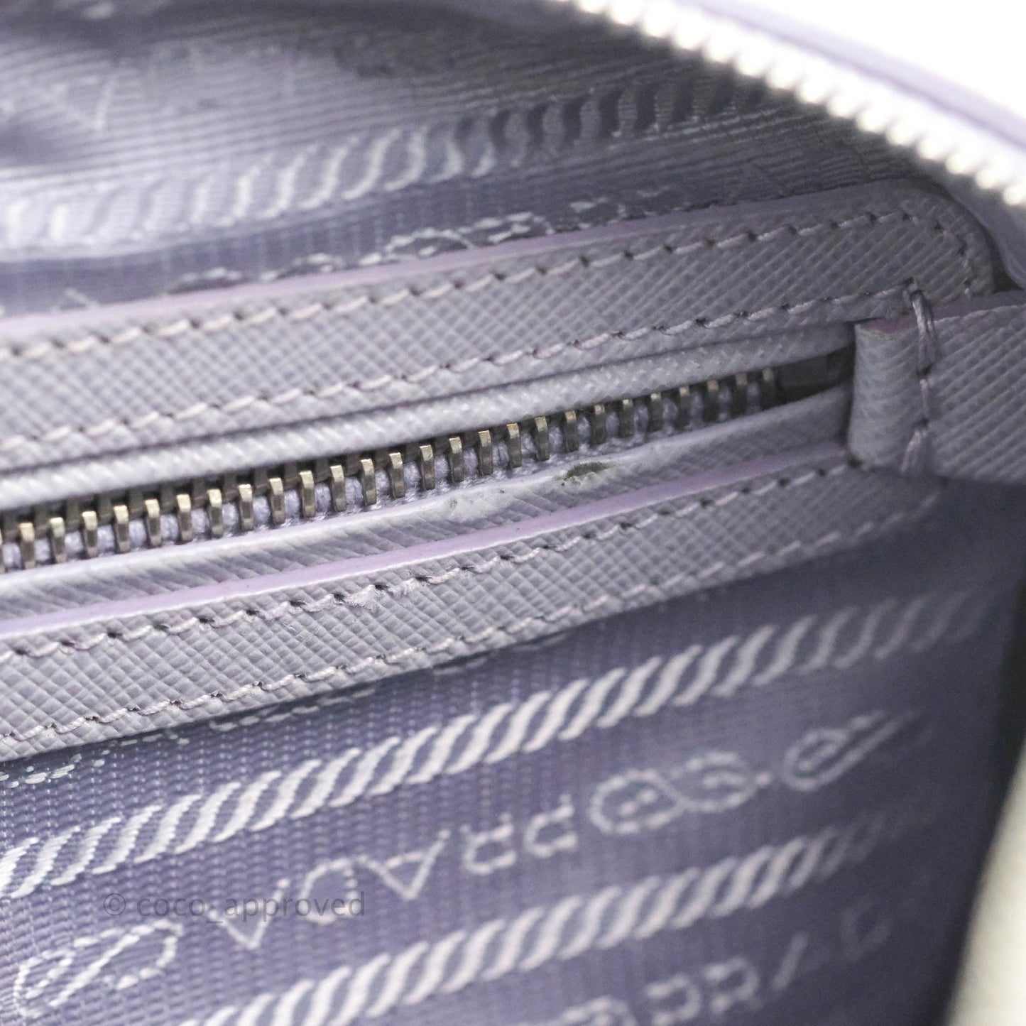 Prada Lilac Lux Convertible Boston Saffiano Leather Mini