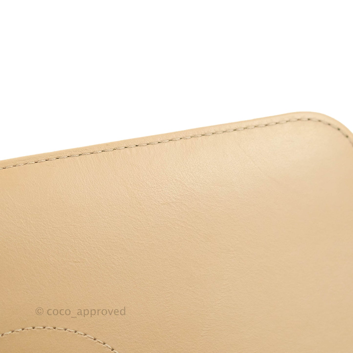 Chanel Quilted Medium CC Filigree Flap Beige Black Caviar