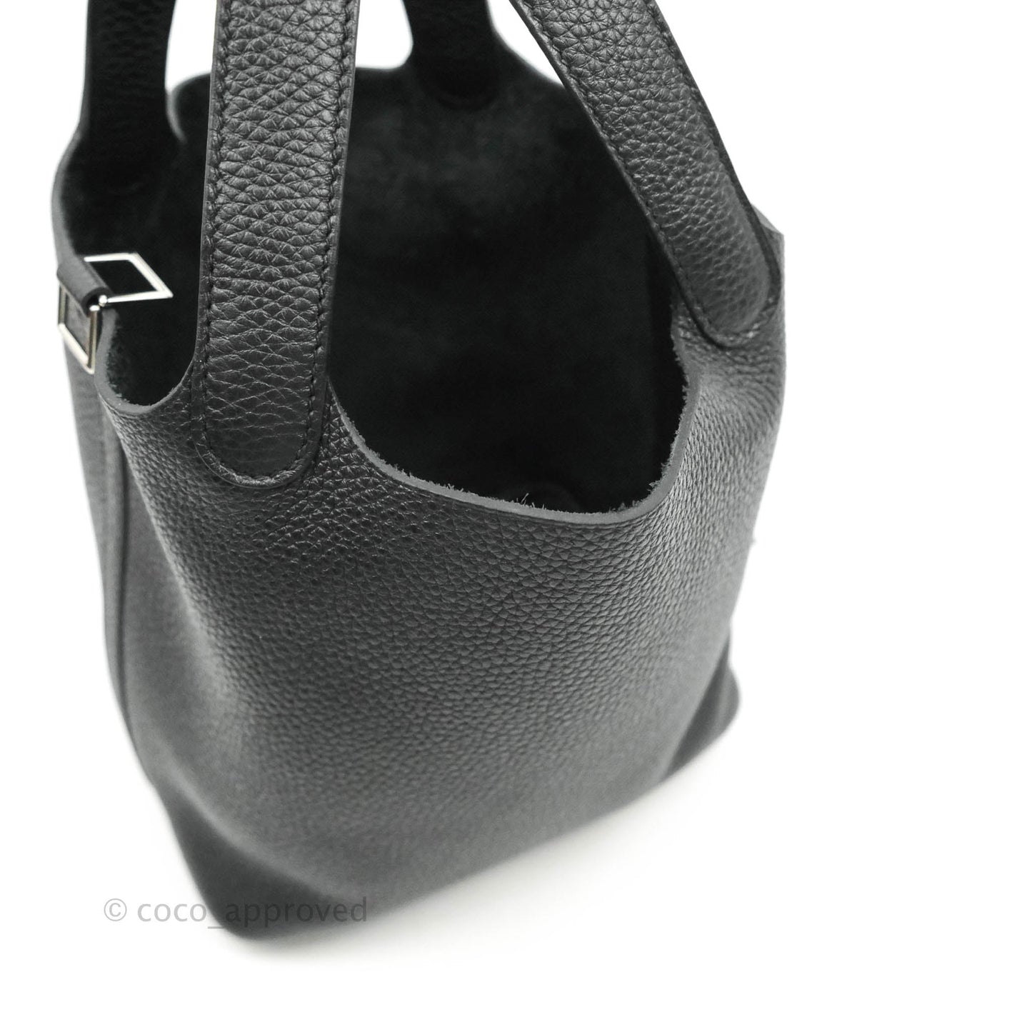 Hermès Taurillon Clemence Picotin Lock 18 PM Black Palladium Hardware