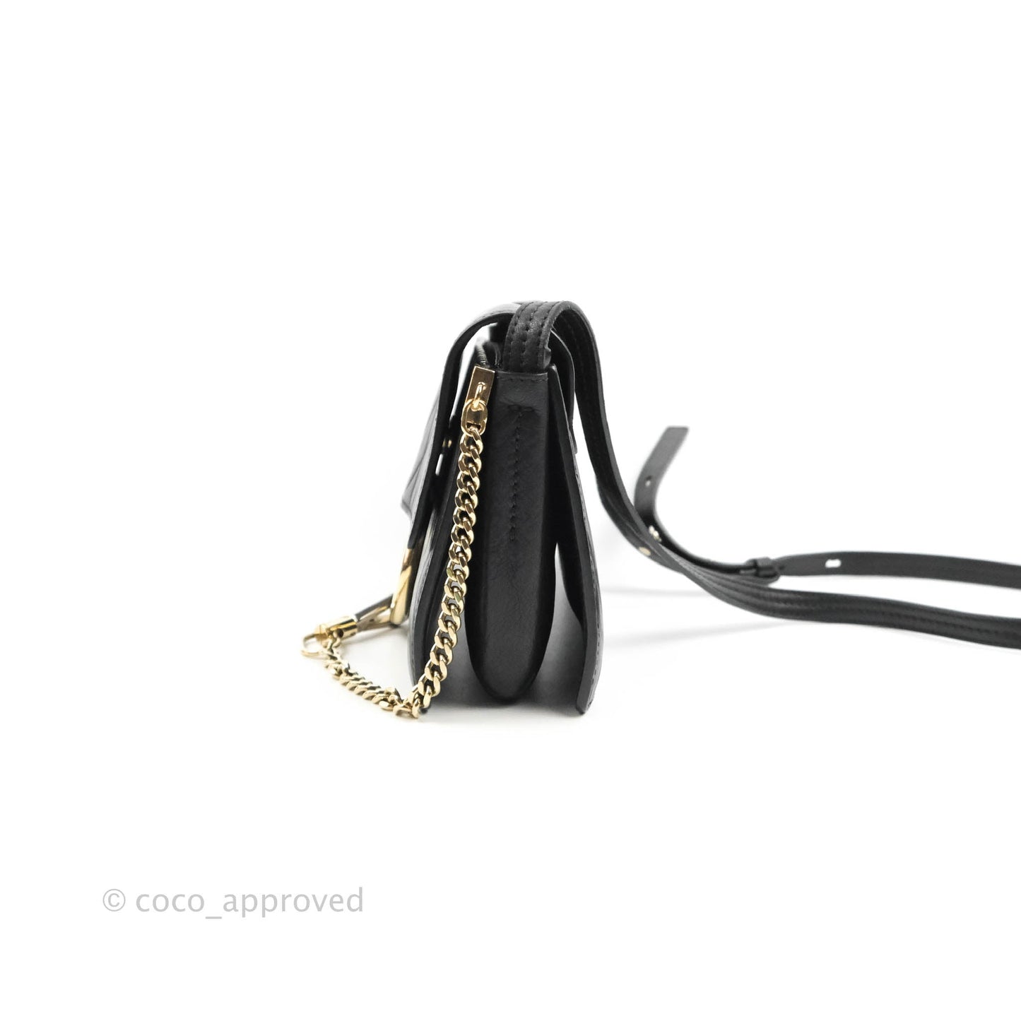 Chloe Small Faye Shoulder Bag Quilted Black Calfskin