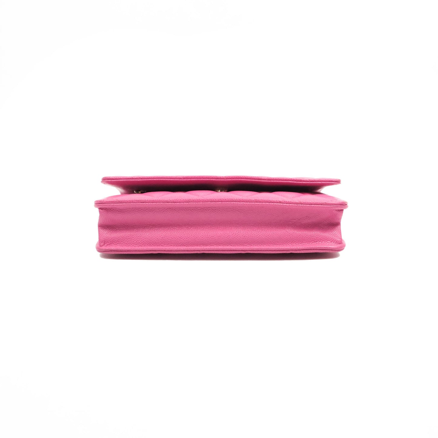 Chanel Quilted Wallet on Chain WOC Pink Caviar Gold Hardware