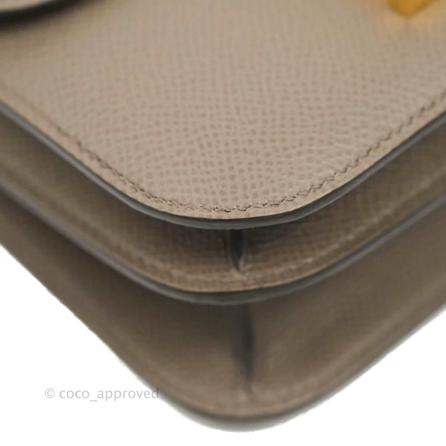 Hermès Constance Mini 18cm 8F Gris Etain Epsom Gold Hardware
