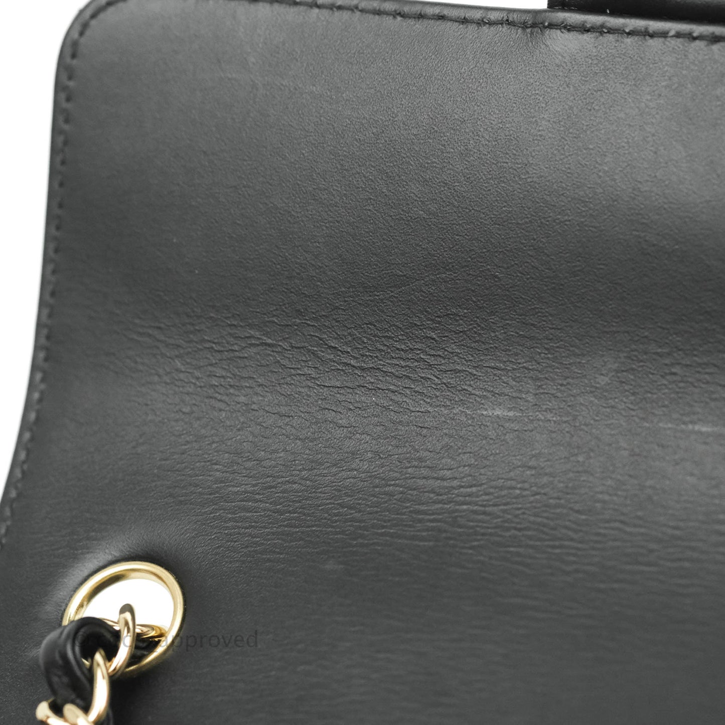 Chanel Quilted Mini Rectangular Flap Black Patent Gold Hardware