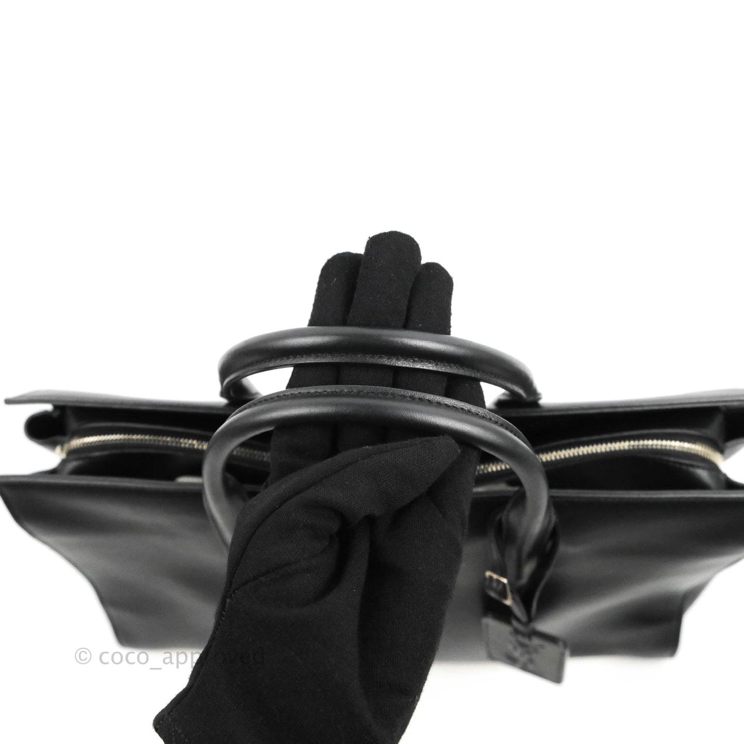 Saint Laurent Larger Jane Bag Black Silver Hardware