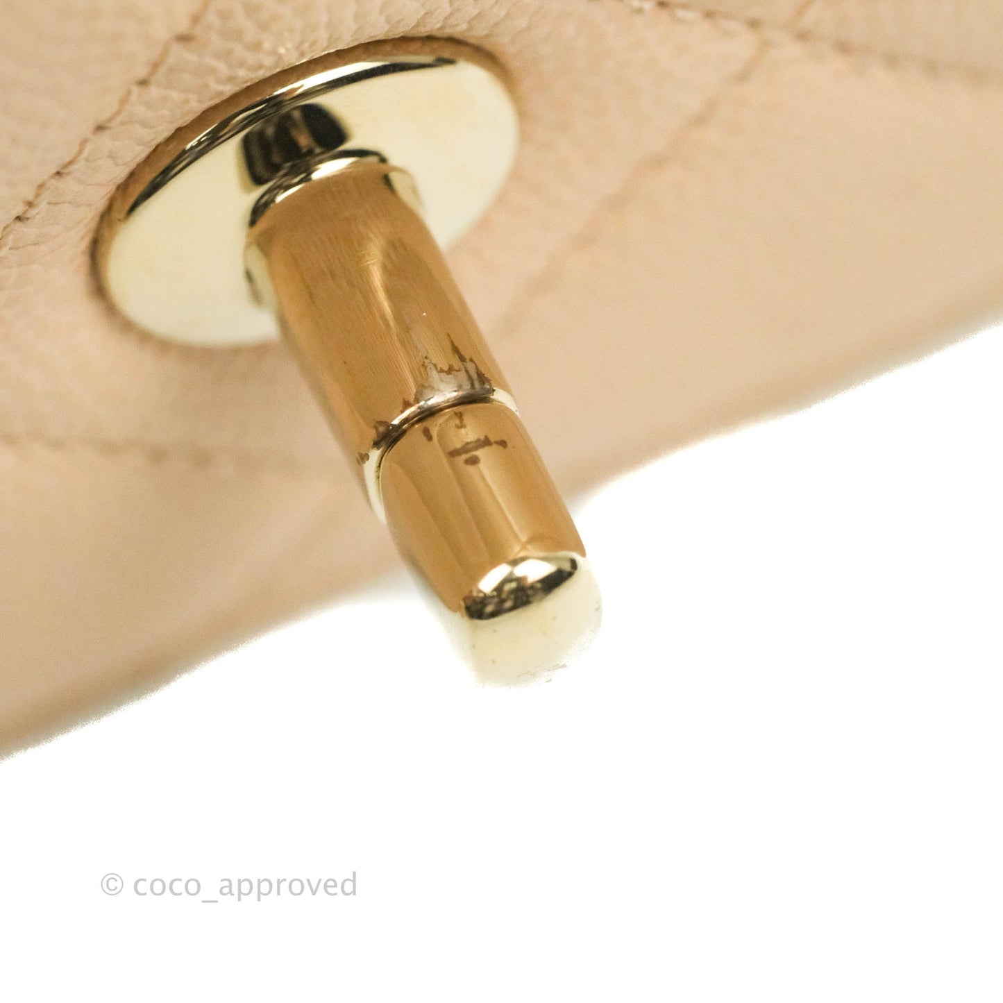 Chanel Quilted Small Like The Wallet Flap Light Beige Caviar Light Gold Hardware 22C
