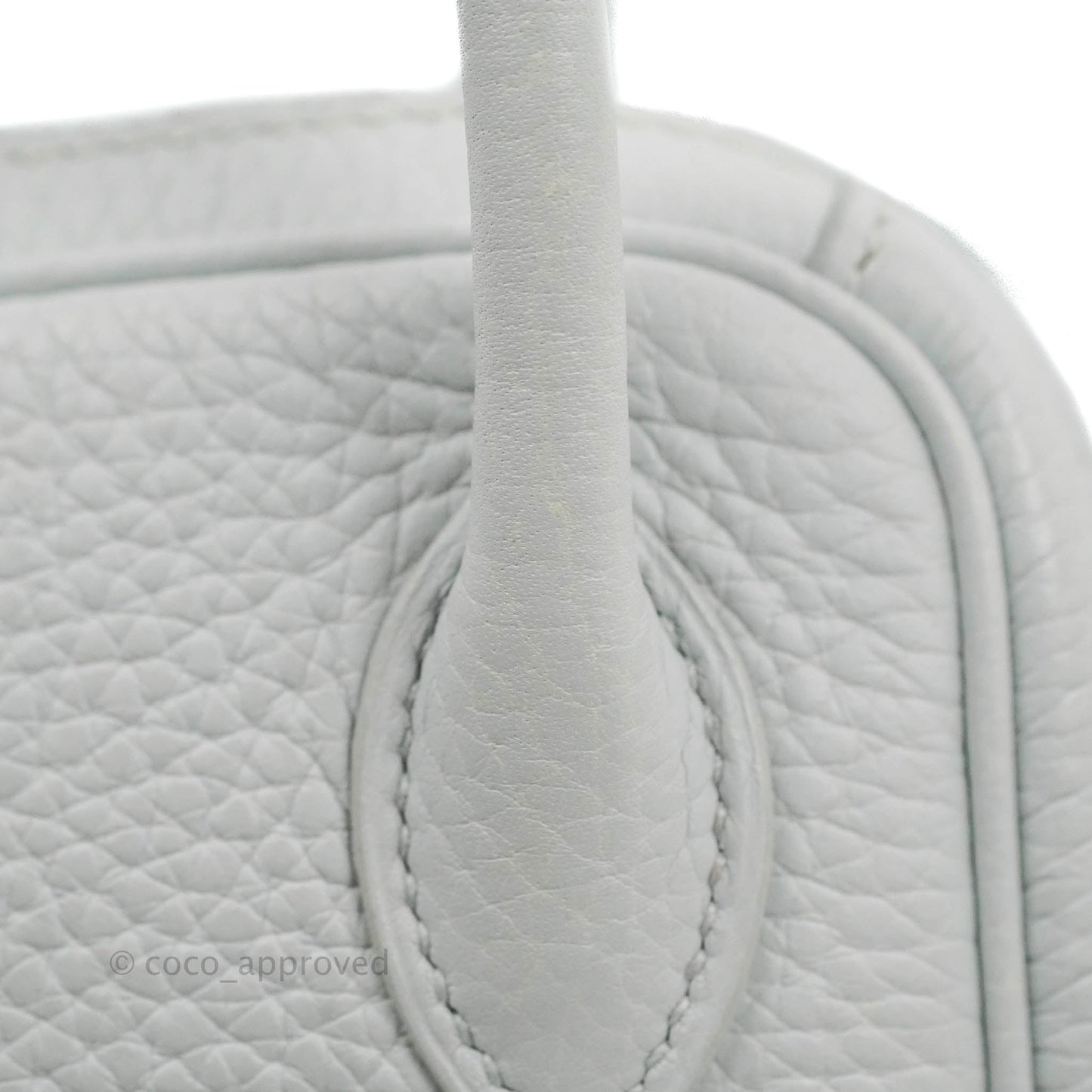 Hermès Lindy 26 Blue Glacier 8U Taurillon Clemence Palladium Hardware