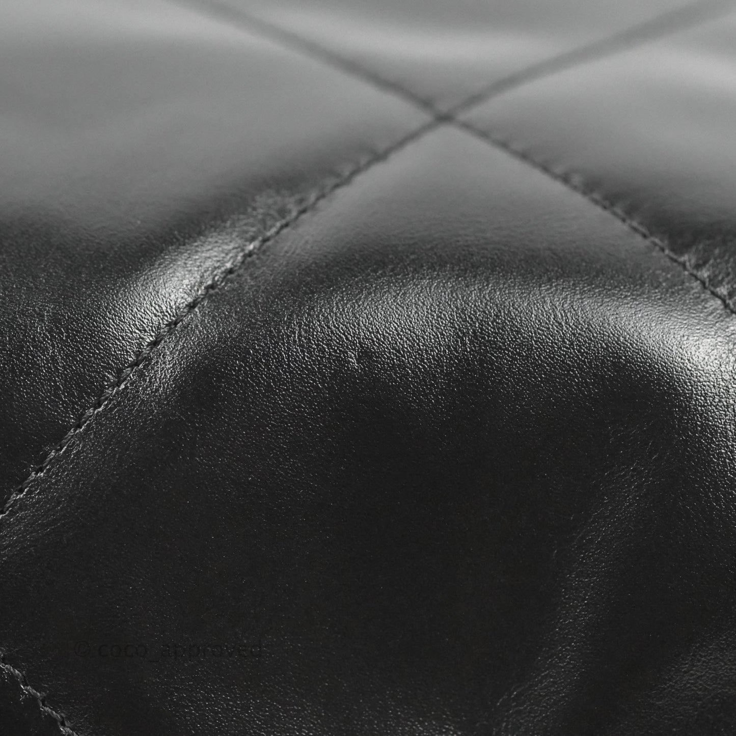 Chanel 22 Small Black Shiny Calfskin Aged Gold Hardware