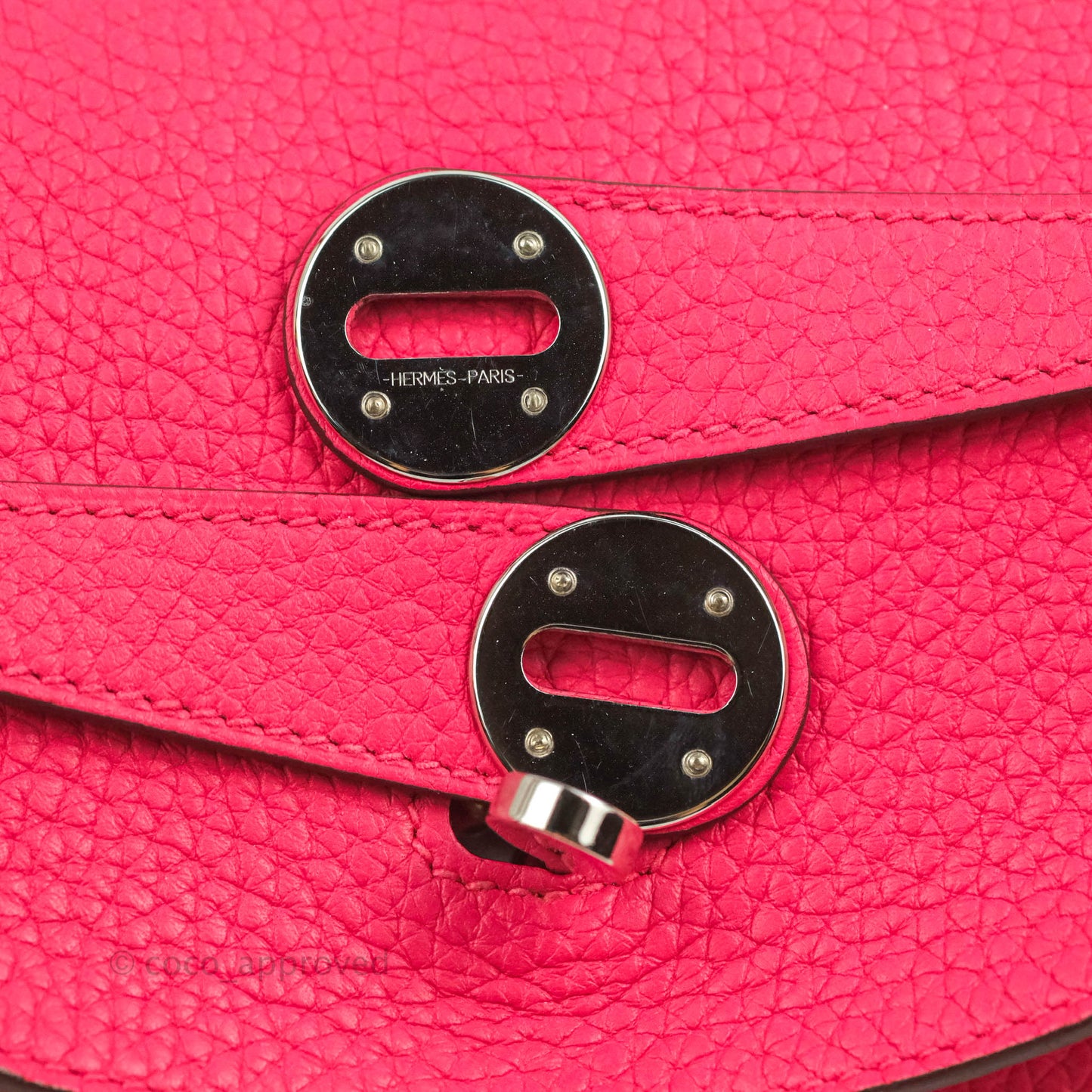 Hermès Lindy 30 Rose Extreme Clemence Palladium Hardware