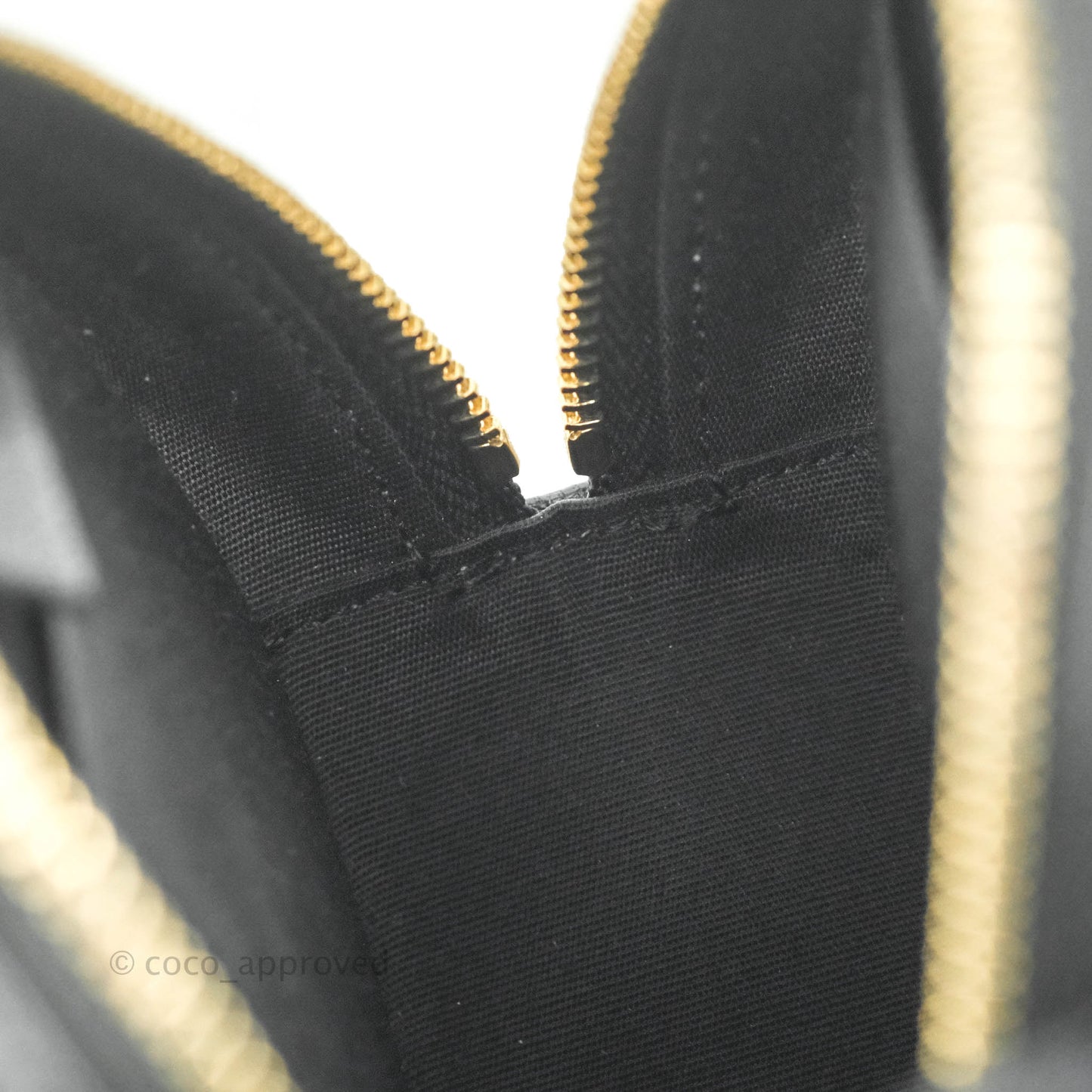 Chanel Quilted Filigree Chain Around Circle Bag Black Lambskin Aged Gold Hardware