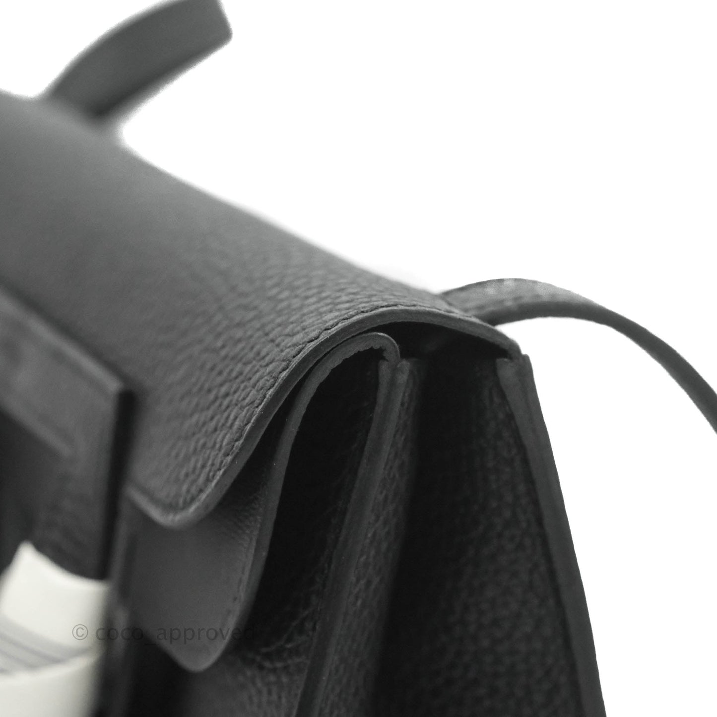 Hermès Halzan 25 Black Gold Hardware With Twilly