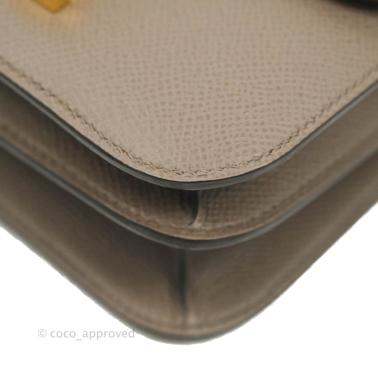 Hermès Constance Mini 18cm 8F Gris Etain Epsom Gold Hardware