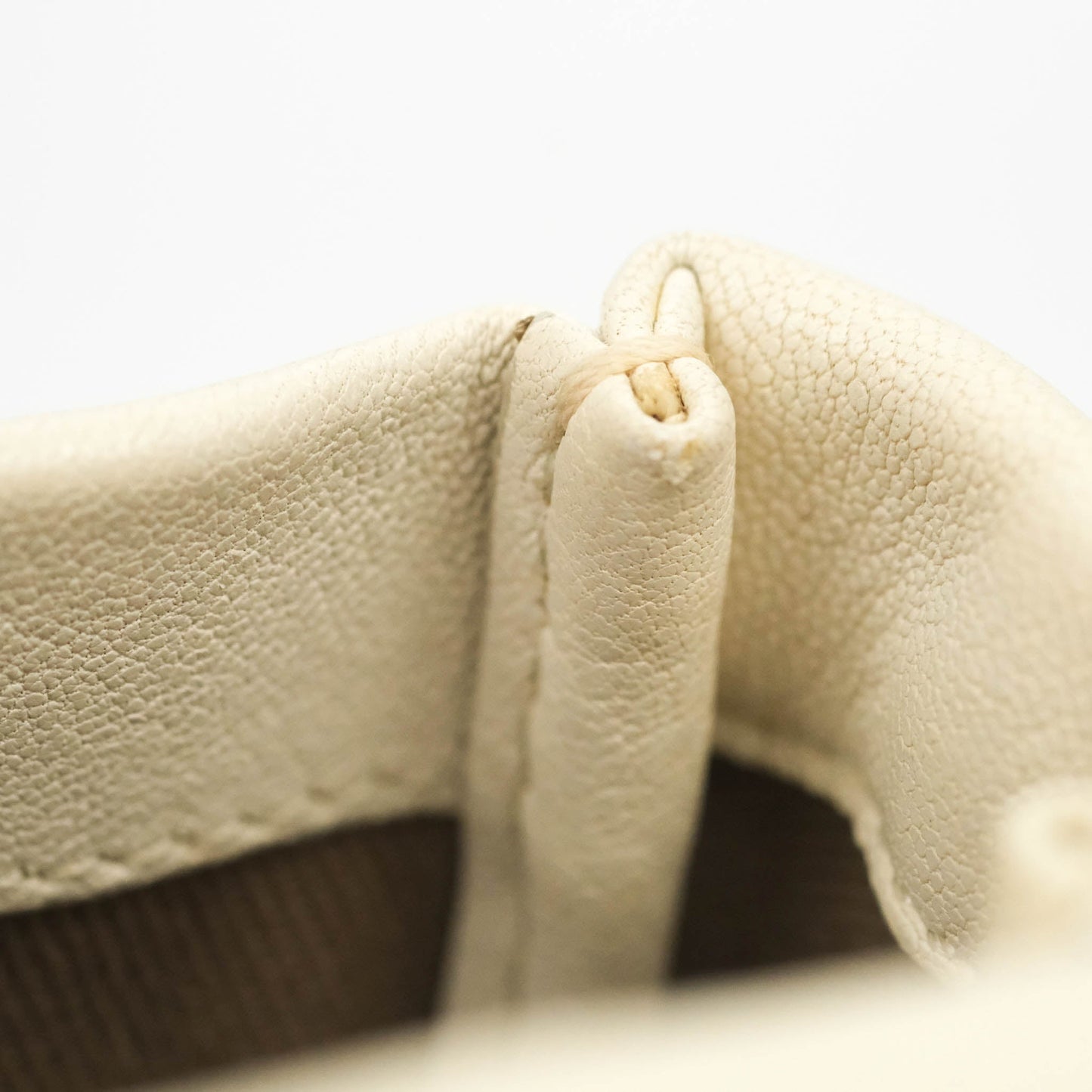 Chanel Flat Quilted Mini Flap Bag Ivory Calfskin Gold Hardware