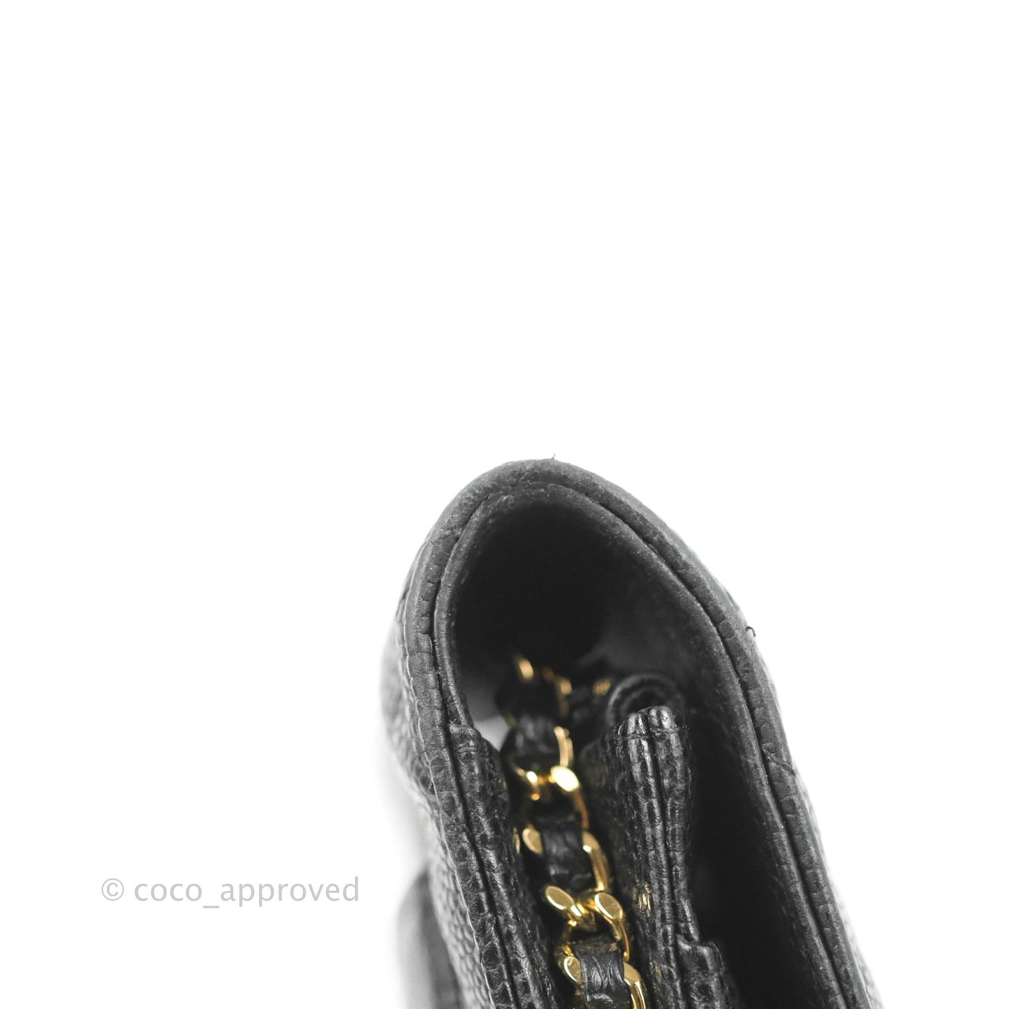 Chanel Quilted Classic WOC Black Caviar Gold Hardware