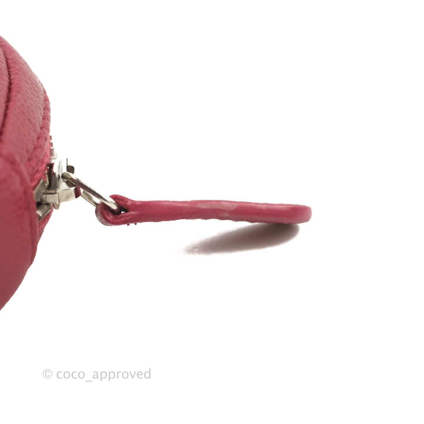 Chanel Red Round Coin Purse