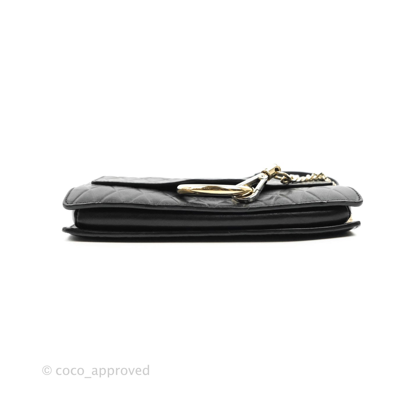 Chloe Small Faye Shoulder Bag Quilted Black Calfskin