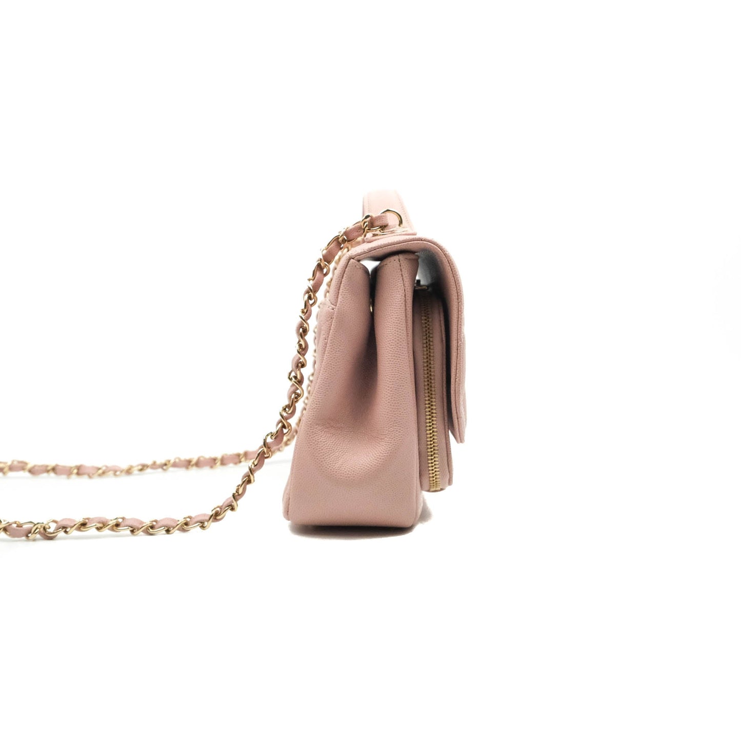 Chanel Quilted Medium Business Affinity Flap Pink Caviar Gold Hardware