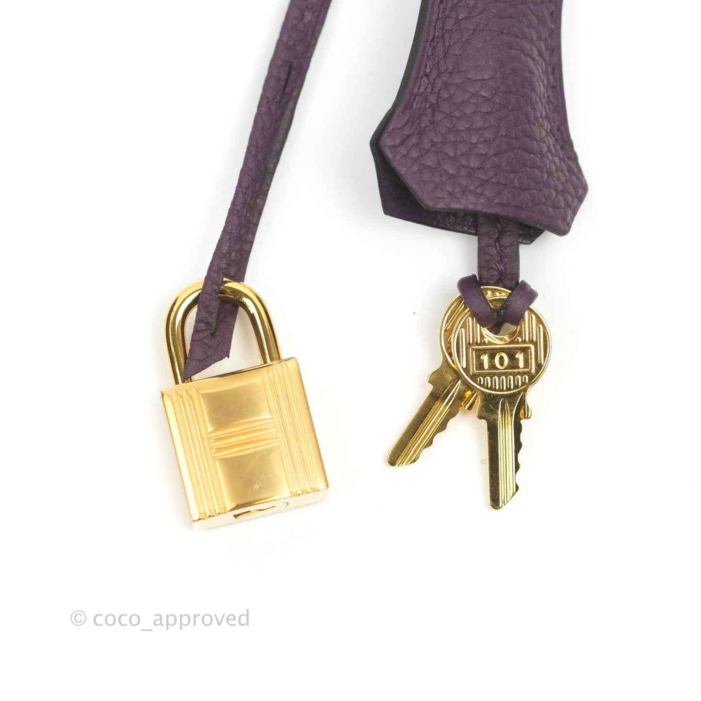 Hermès Retourne Kelly 25 Cassis Gold Hardware
