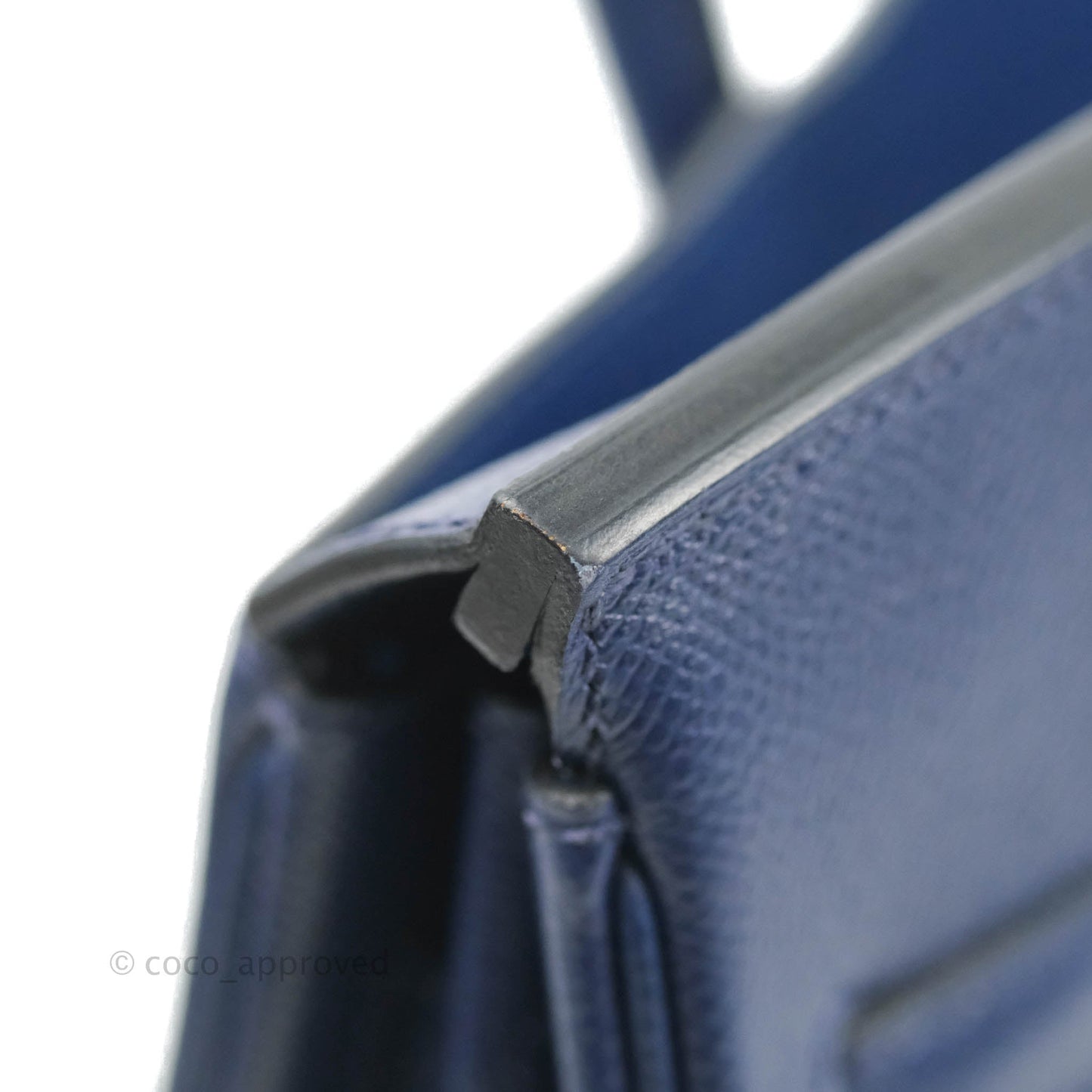 Hermès Birkin 30 Blue Sapphire Epsom Palladium Hardware