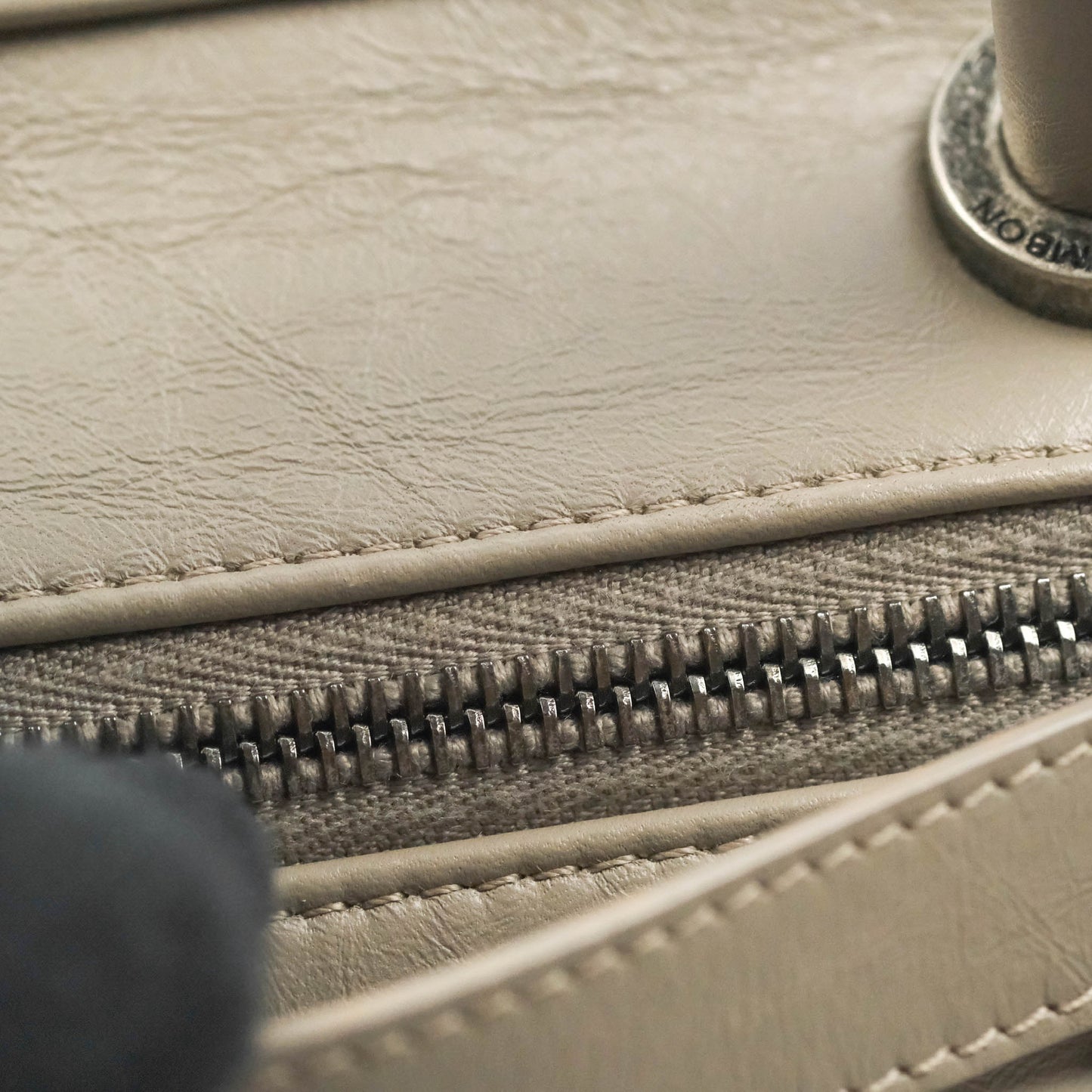 Chanel Quilted Small Coco Handle Bowling Bag Grey Aged Calfskin Ruthenium Hardware