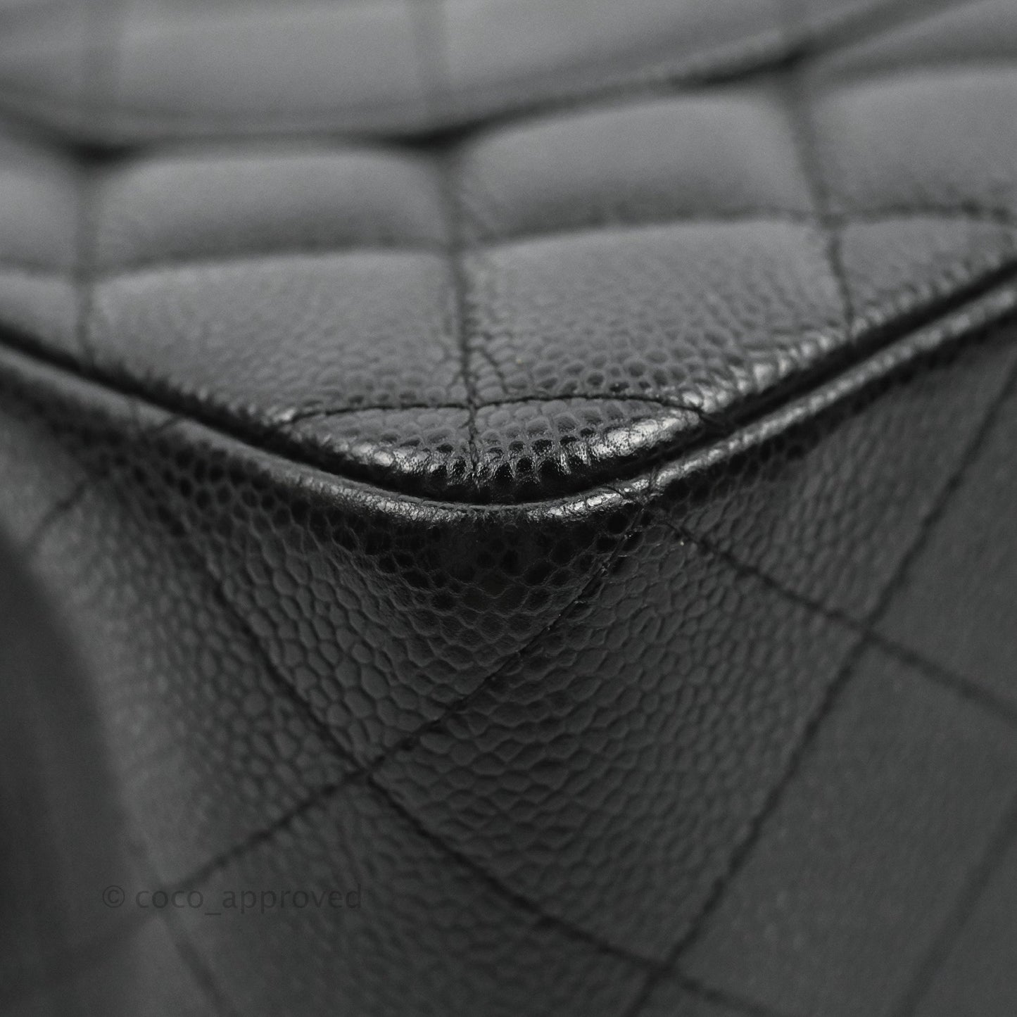 Chanel Jumbo Double Flap Black Caviar Silver Hardware⁣⁣